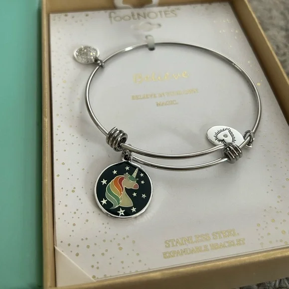 FootNOTES stainless steel bracelet unicorn - Picture 7 of 8